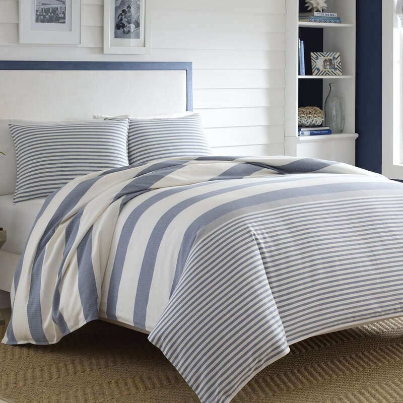 Opabia Standard Cotton Reversible Nautical & Coastal Comforter Set