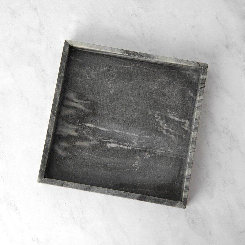 Nakraine Square Marble Ottoman/Coffee Table Tray