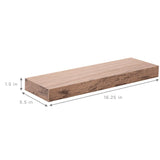 Rigua 3 Tier Rectangle Wood Floating Shelf