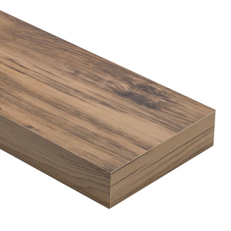 Rigua 3 Tier Rectangle Wood Floating Shelf