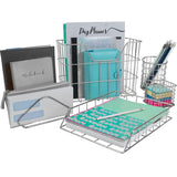 Bostein Metal Desktop Organizer Set