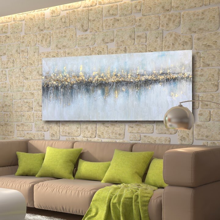 Thonia Wrapped Glowing Horizontal Decorative Canvas Painting