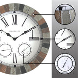 Kyripia Round Non-Ticking 14" Wall Clock