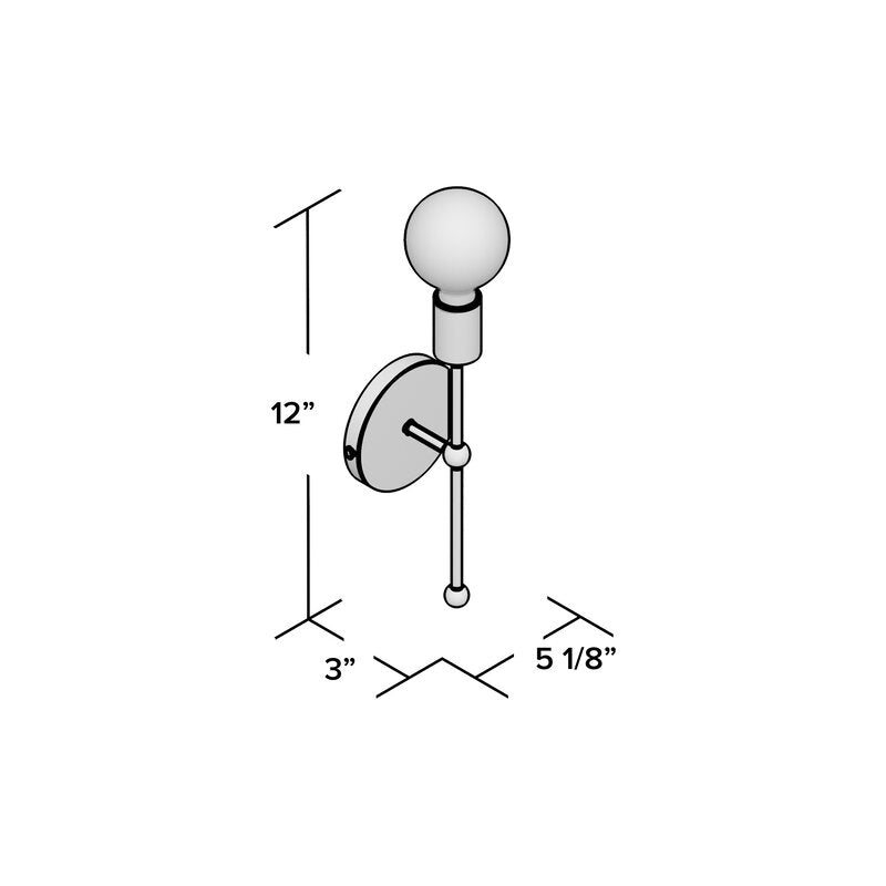 Booker 1 Light Dimmable Wallchiere