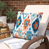 Dianki Outdoor Polyester Square Throw Pillow Cover & Insert