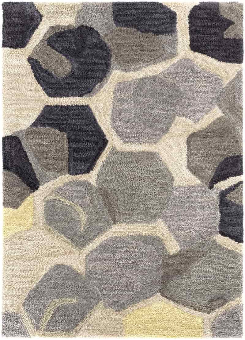 Hexagon Patterned Area Rug