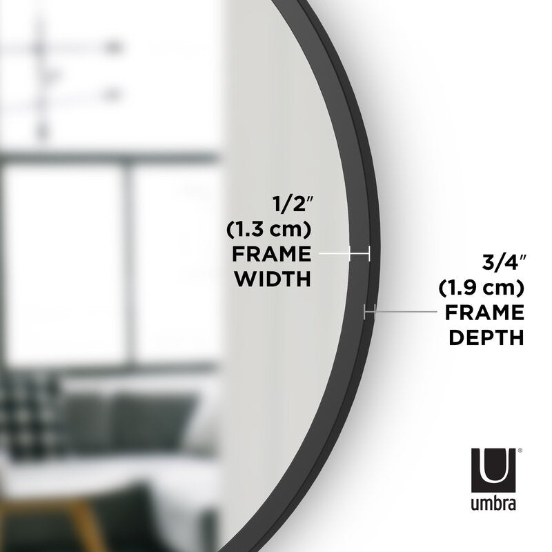 Barebo Modern & Contemporary Round Resin Accent Mirror