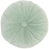Ottomy Round 100% Cotton Velvet Removable Pillow Cover & Insert