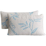 Slandsar Rayon from Bamboo Shredded Memory Foam Plush Support Pillow (Set of 2)