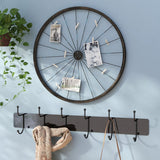 Fela Metal Black Wheel Wall Decorative Photo Holder