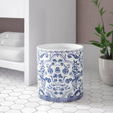 Klanyon Porcelain Blue & White Waste Basket