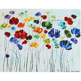 Thaima Lilies Horizontal Floral Canvas Print Art
