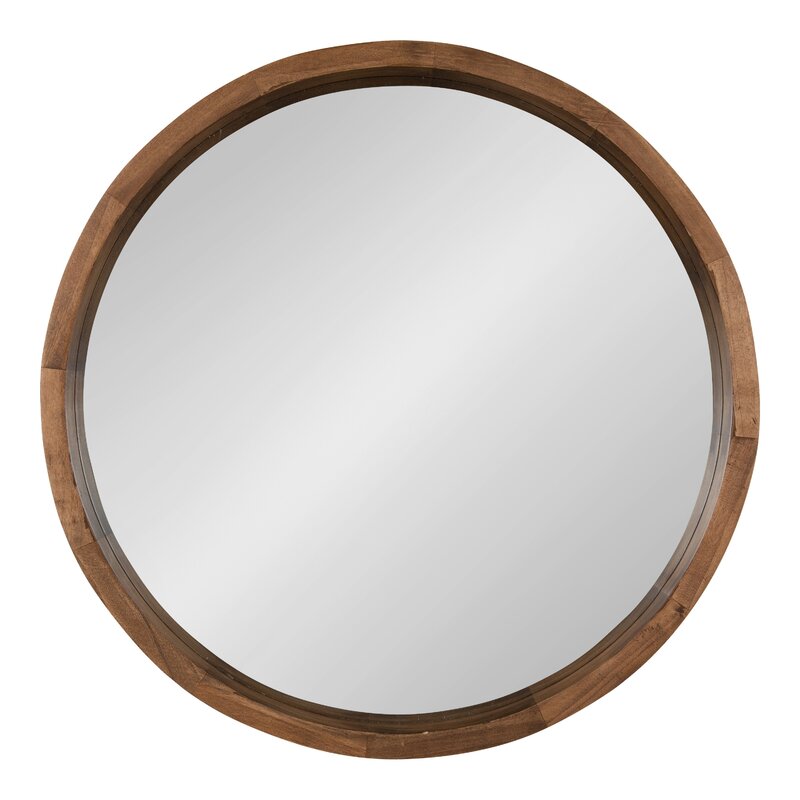 Blicqa Round Bronze Beveled Accent Mirror