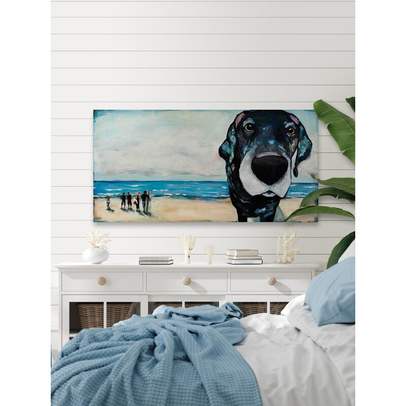 Thuazidota Wrapped Horizontal Dog Canvas Print