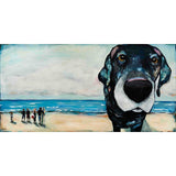 Thuazidota Wrapped Horizontal Dog Canvas Print