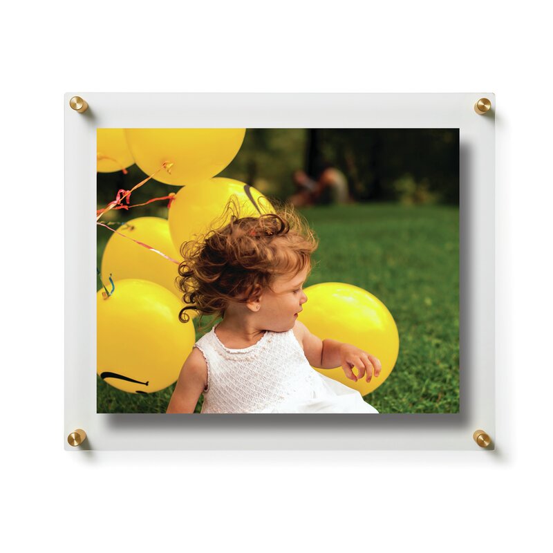 Ncentni Plastic Clear/Gold Single Wall Picture Frame