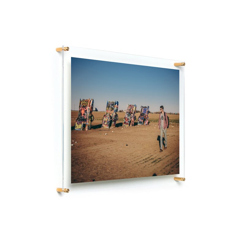 Ncentni Plastic Clear/Gold Single Wall Picture Frame