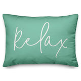Ager Relax Decorative Thin Outdoor Rectangular Throw Pillow Cover & Insert