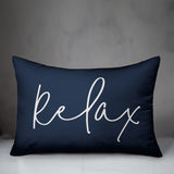 Ager Relax Decorative Thin Outdoor Rectangular Throw Pillow Cover & Insert