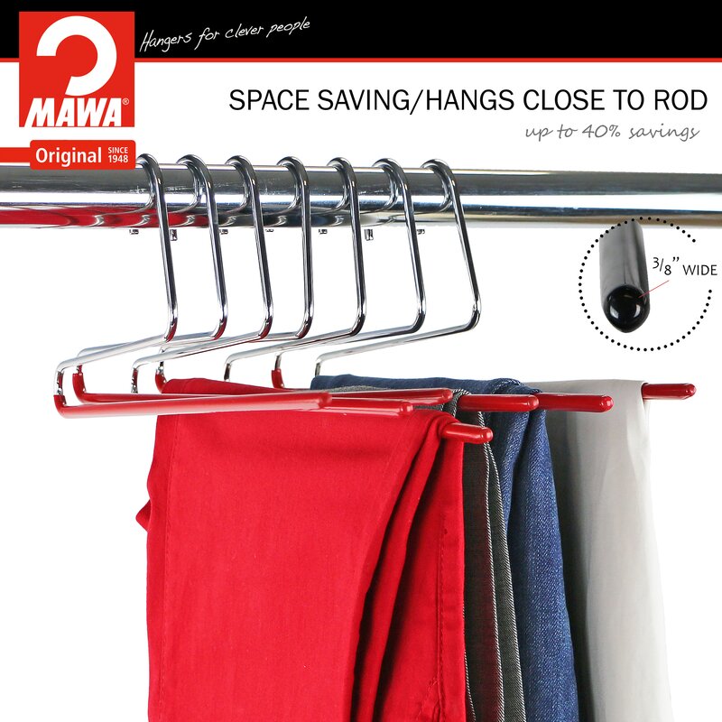 Crest 10 Pcs Non-Slip Hanger for Skirt/Pants