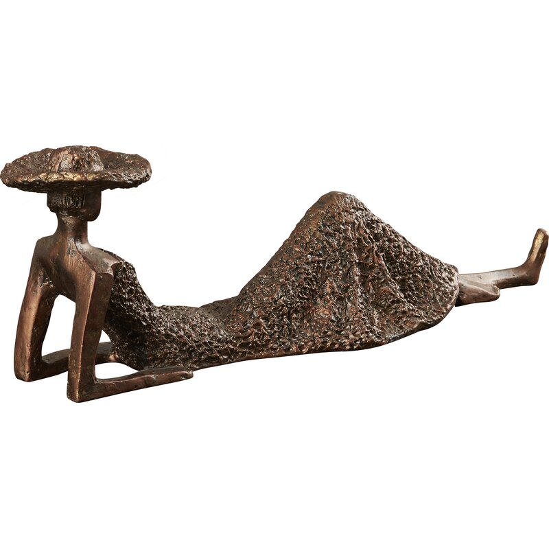 Vietsao Resin Antique Bronze Summer Days Woman Figurine