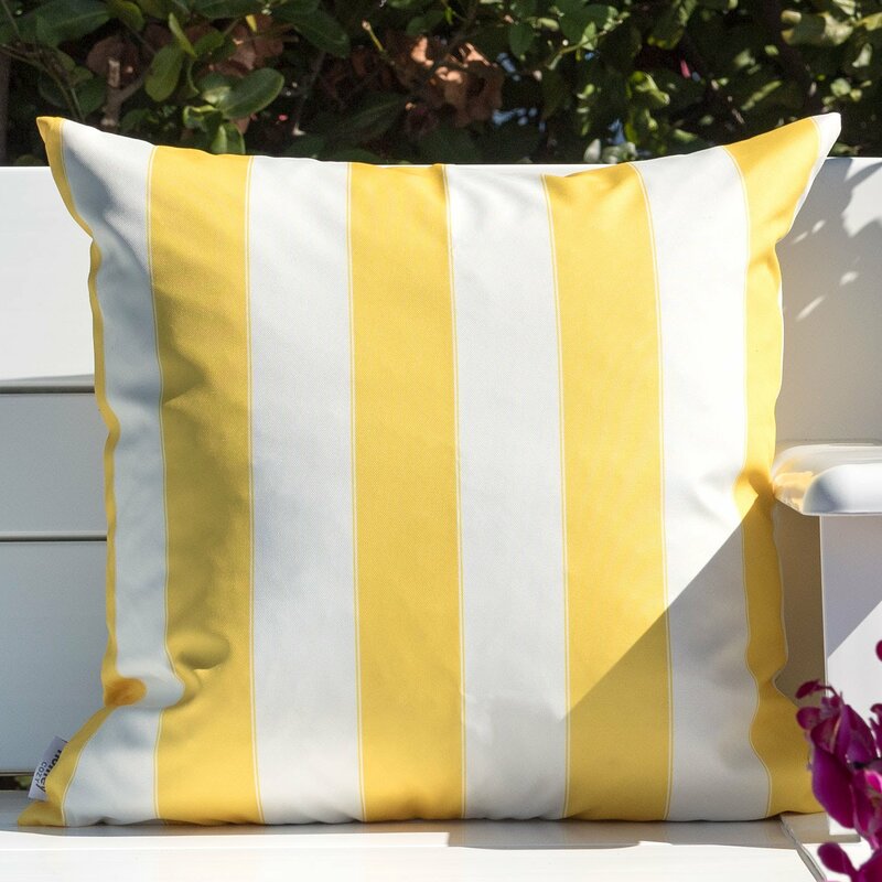 Souvo Outdoor Reversible Pillow Cover and Insert (Set of 2)