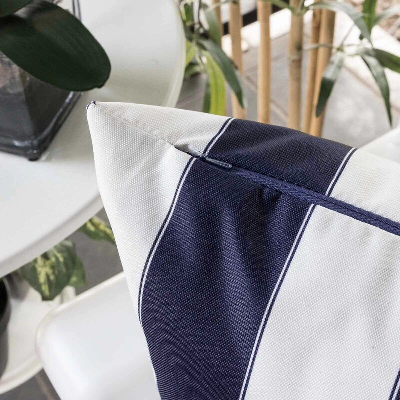 Souvo Outdoor Reversible Pillow Cover and Insert (Set of 2)