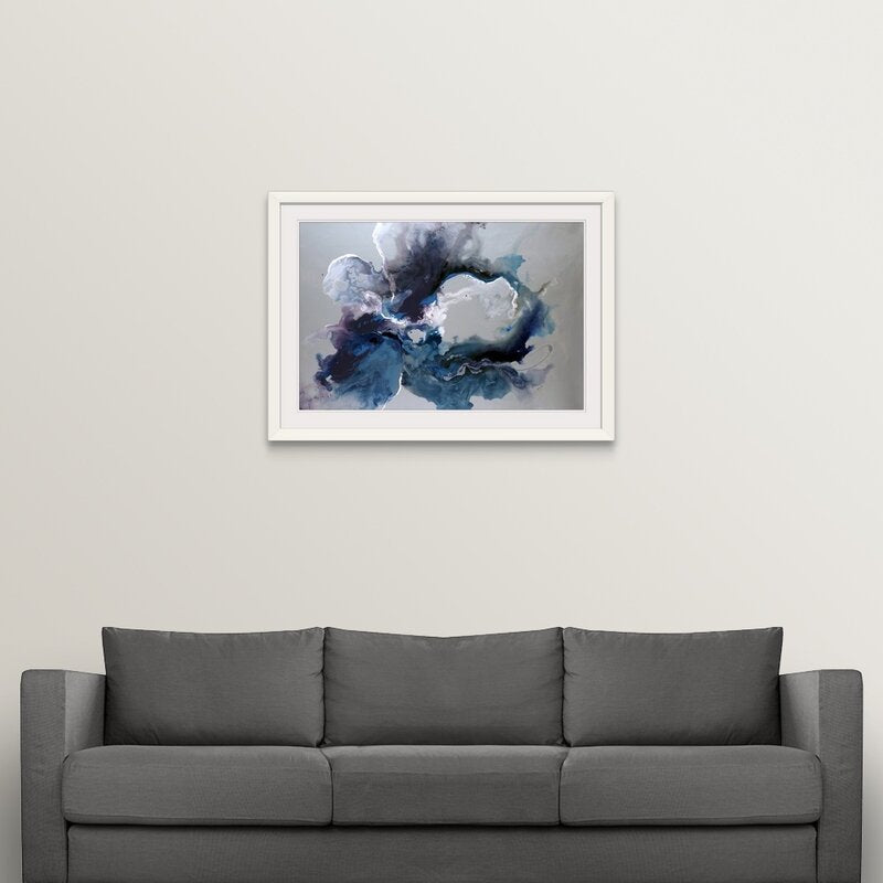 Pritome Cerulean Waters Horizontal Picure Frame Print