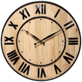 Koreu Oversized Wood Round 23" Wall Clock