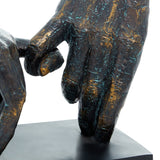 Lonvirnati Polystone Hands on Base Sculpture