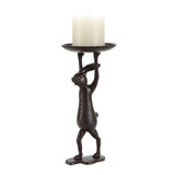 Verdexi Rabbit Dark Brown Iron Candlestick