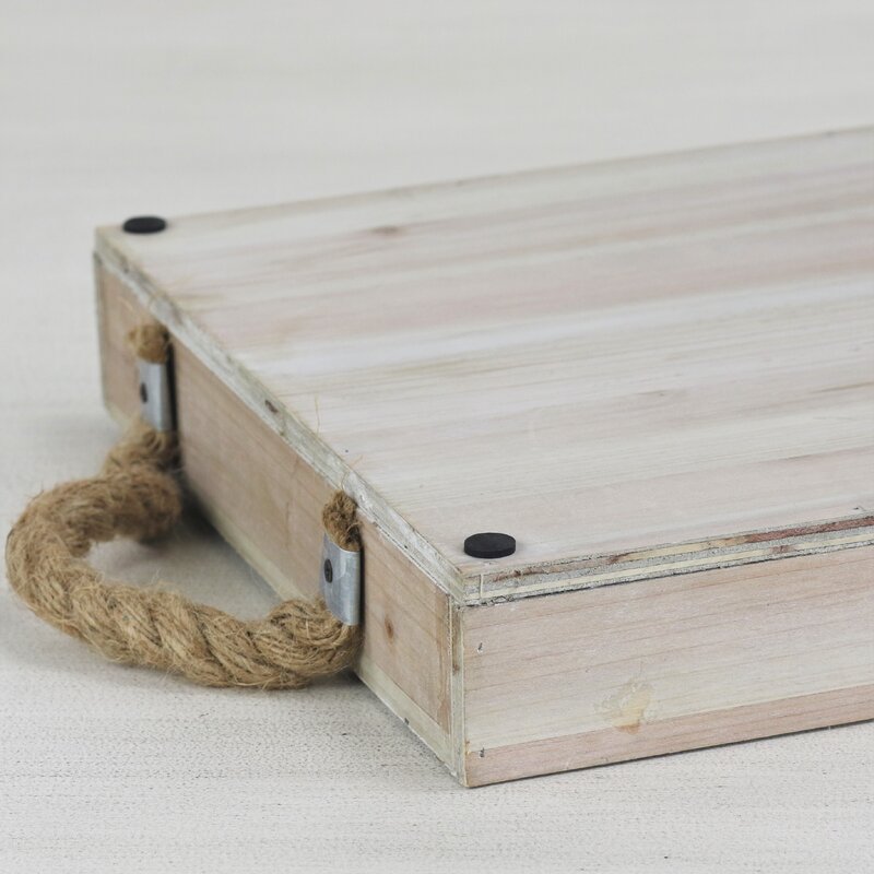 Zaloupe Solid Wood Rectangle Serving Tray