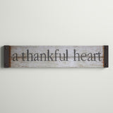 Hablic Thankful Heart Wood Wall Decor