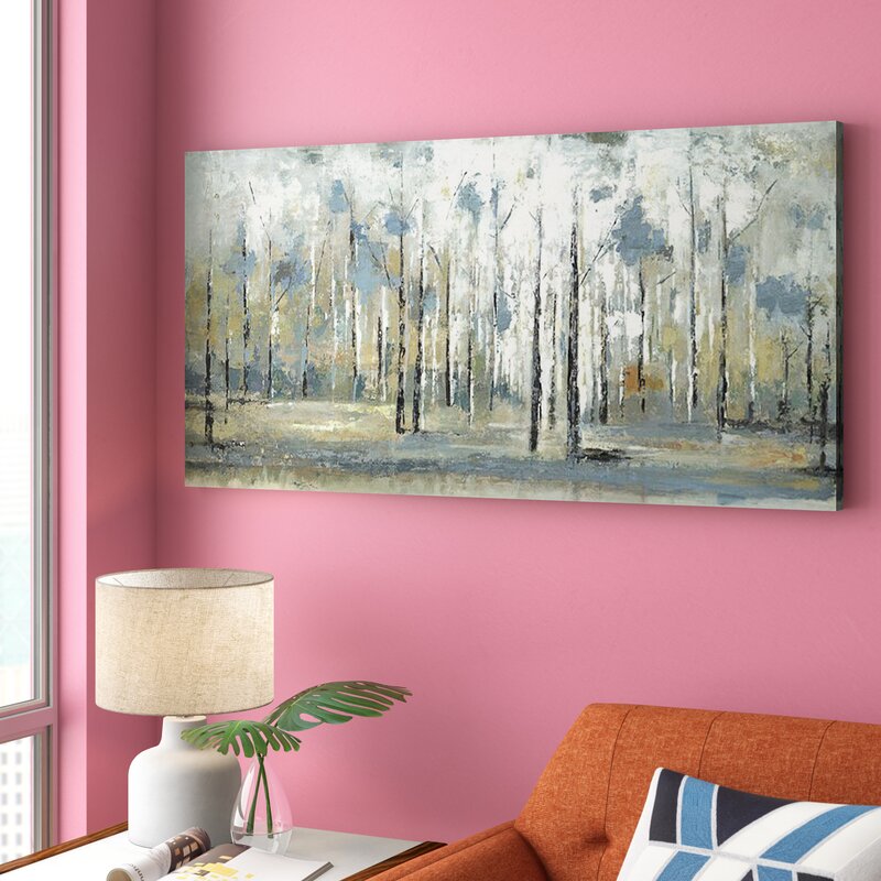Hone Wrapped Trees in Forest Horizontal Canvas Print