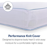 Moca Sleep Ventilated Gel Memory Foam Plush Gusseted Support Pillow