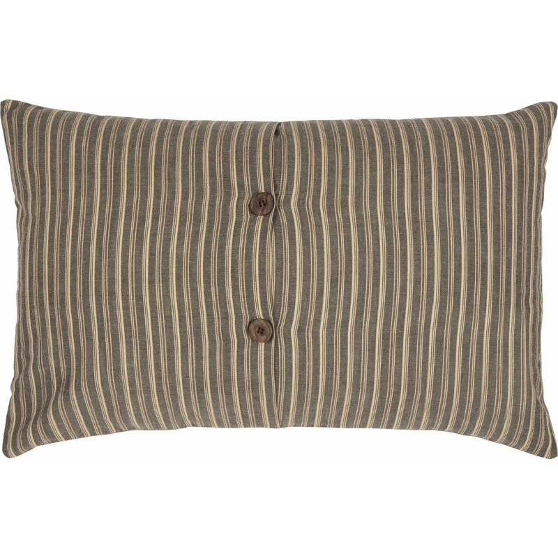 Pruscu Farmhouse Rectangular 100% Cotton Pillow Cover & Insert