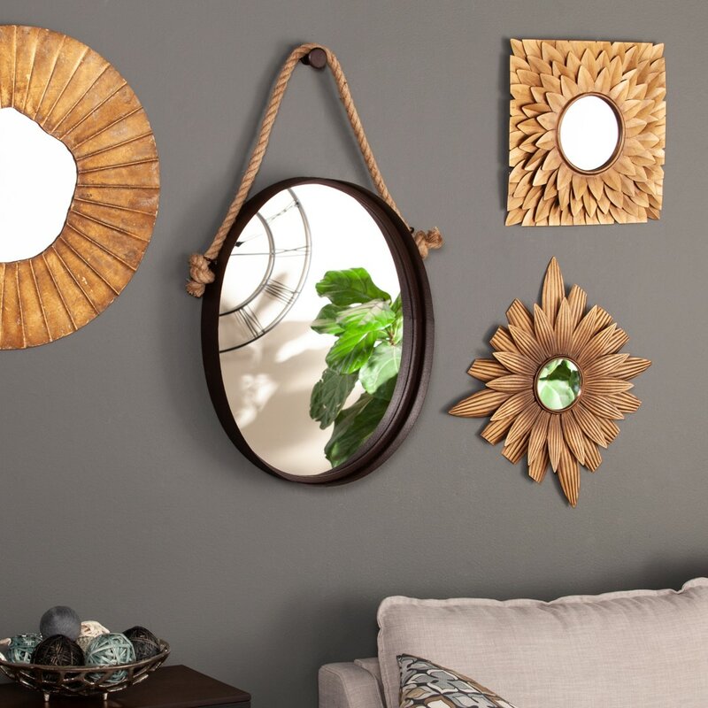 Hemar Traditional Oval Vertical Beveled Accent Mirror