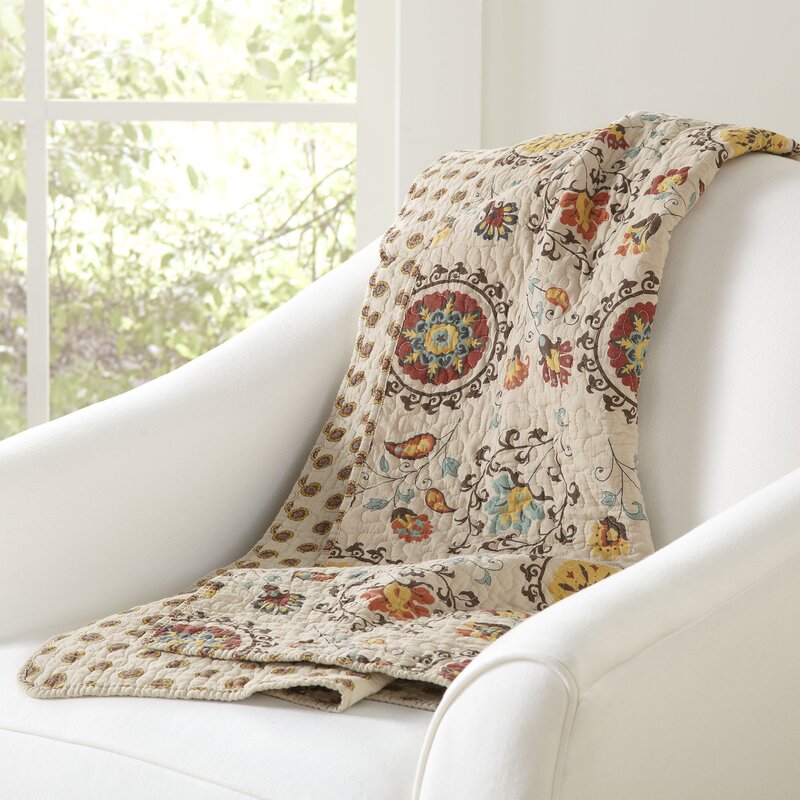 Caima 100% Cotton Quilted Novelty Throw