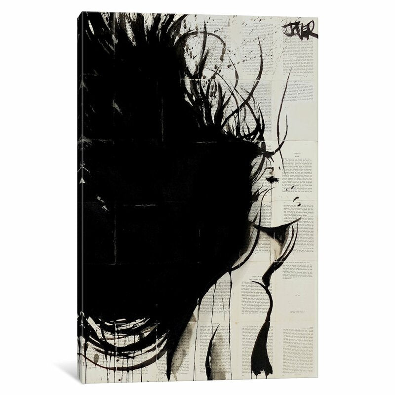 Inaverde Wrapped Mistral Woman Vertical Canvas Graphic Art