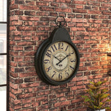 Thebul Brown/Black Round Vintage 19" Wall Clock