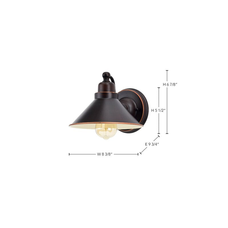 Hatcher 1 Light Dimmable Mission Barn Light