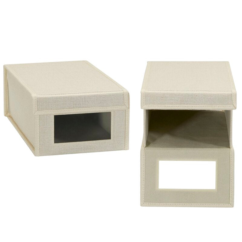 Bampsay Small Shoe Storage Box (Set of 2)