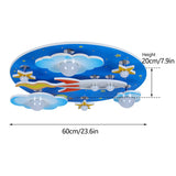 Lonsen Kids Light 23.6'' Unique/Statement Circle LED Flush Mount