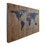 Dalemark World Map Horizontal Picture Frame Graphic Art on Canvas