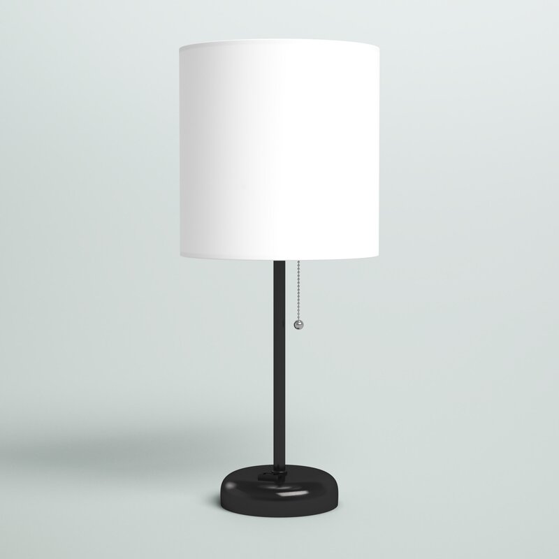 Anwar 19.5" Table Lamp with Outlet