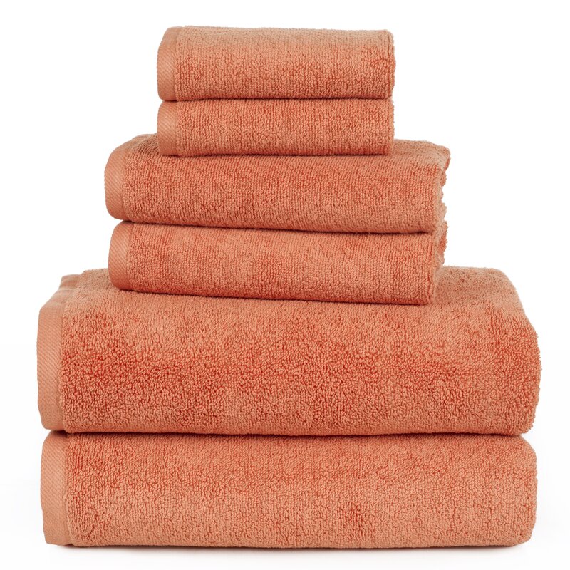 Janessa Egyptian-Quality Cotton 6 Piece Plush Towel Set