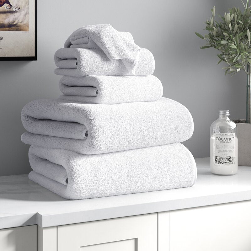 Halle 4 Piece 100% Cotton Bath Sheet Towel Set (Set of 4)