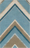 Kiahs Modern Bright Blue Area Rug