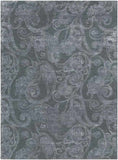 Liamgold Transitional Medium Gray/ White Area Rug