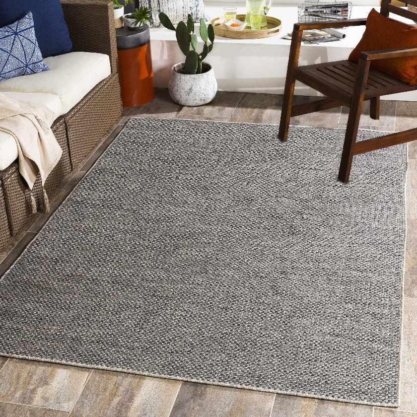 West Solid and Border Area Rug